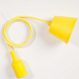 Suspension silicone jaune E27