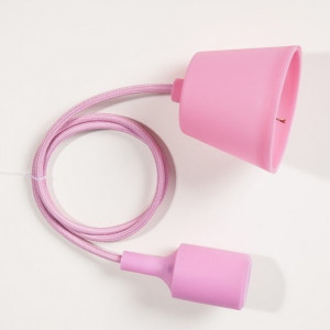 Suspension silicone rose E27