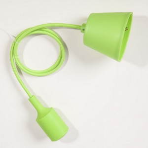 Suspension silicone vert E27