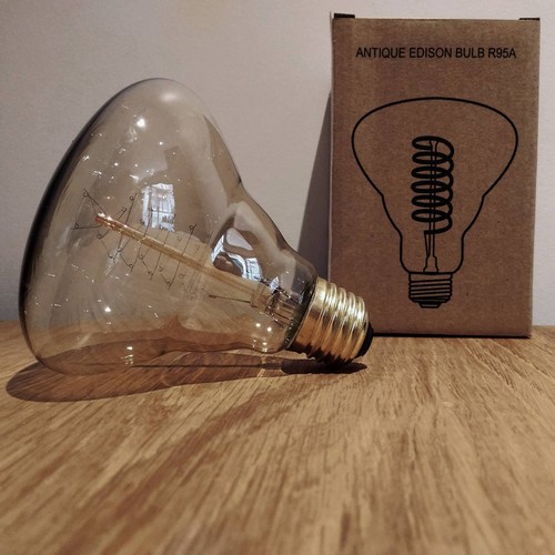 Ampoule déco vintage Houston 95mm, 60W, E27