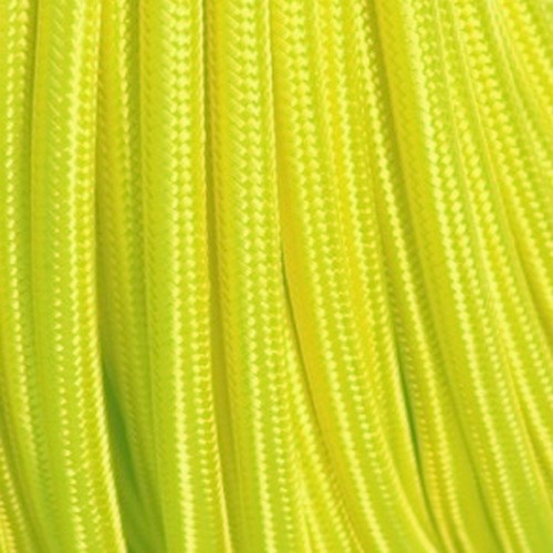 Câble textile jaune