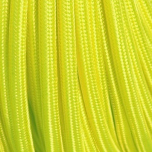 Câble textile jaune