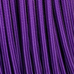 Câble textile violet