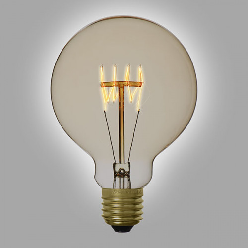 Ampoule déco vintage Memphis 95mm, 40W, E27