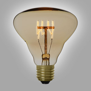 Ampoule déco vintage Dallas 95mm, 60W, E27